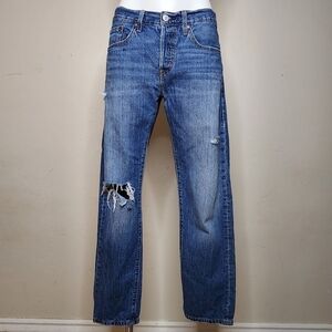 Levi's 501 Tapered Distressed Jeans Size 34